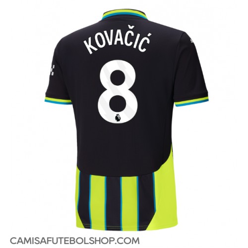 Camisa de time de futebol Manchester City Mateo Kovacic #8 Replicas 2º Equipamento 2024-25 Manga Curta